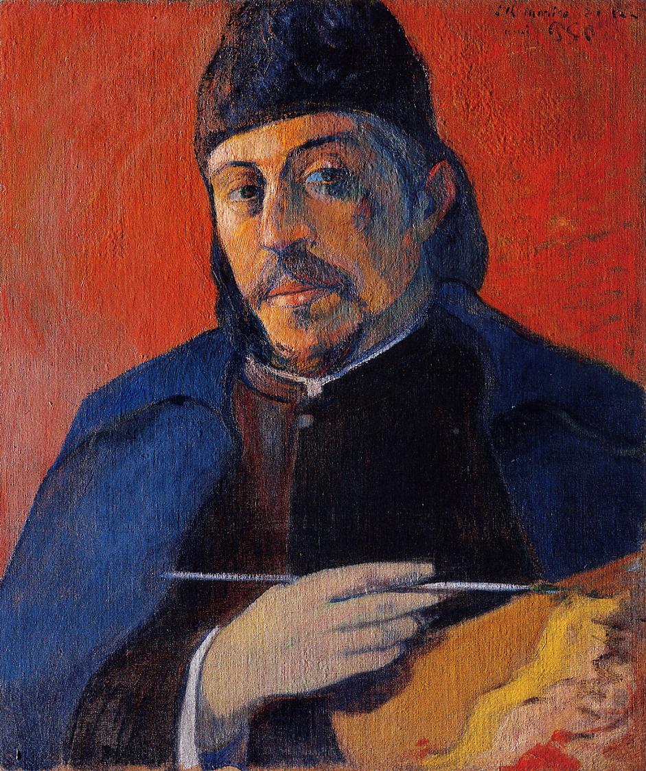 Self portrait with palette 1894 92x73cmt